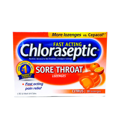 Chloraseptic Loz Citrus 18/Box