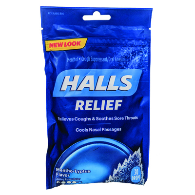HALLS MENTHOL-LYPTUS C/D 30/TAB