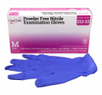 OmniTrust Nitrile Powder Free Gloves - Medium (100/bx)