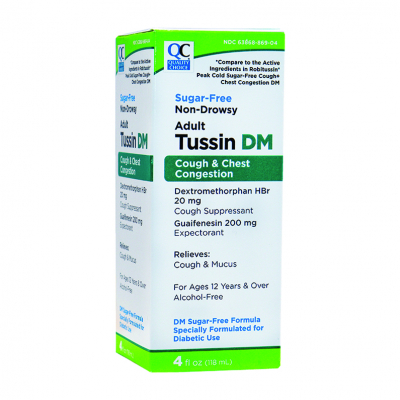 TUSSIN DM SUGAR FREE 4 OZ