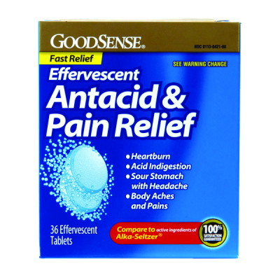 ANTACID & PAIN RELIEVER 36/CT