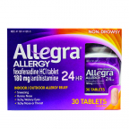 Allegra 24Hr 180Mg 30/Ct