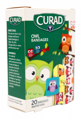 Curad Kids Owl Assorted Bandages 20/Ct