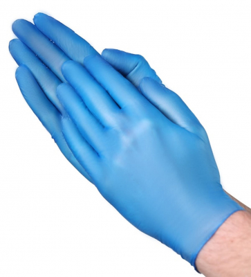 VGuard A23A24   3 mil Blue Vinyl Powder-Free  General Purpose gloves  X-LARGE BOX OF 100