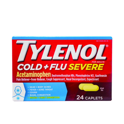 Tylenol Cold/Flu Severe Caplets 24/Ct