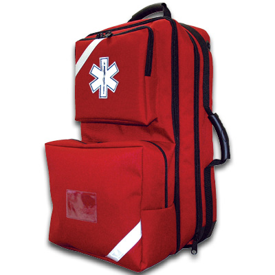 O2 / Trauma / AED Backpack - Red