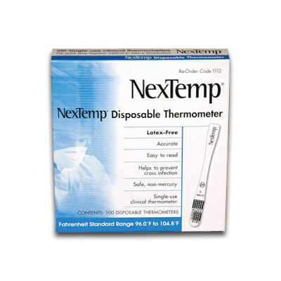 NexTemp Disposable Thermometers (100/box)