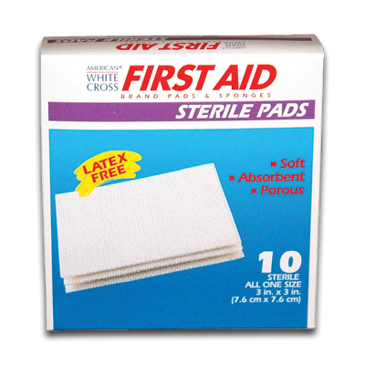 Sterile Eye Pads, Box of 4 Pads and 4 Adhesive Strips
