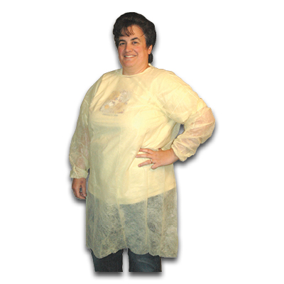Isolation Barrier Gowns - Disposable (5/bg)