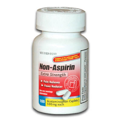 Acetaminophen Extra Strength 500 mg APAP 100/CT