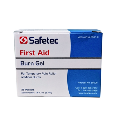 Safetec First Aid Burn Gel (25/bx)